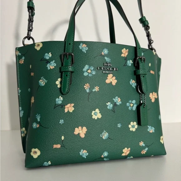 COACH Mollie Tote Bag 25 With Mystical Floral Print - Picture 4 of 16